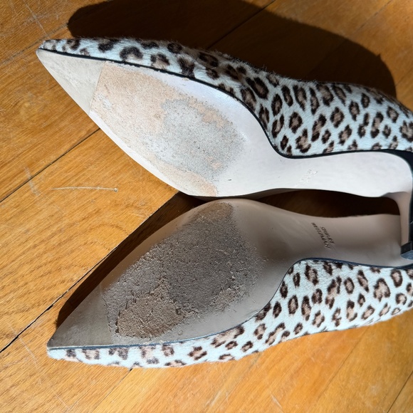 Stuart Weitzman Leopard Pointed-Toe Heels – Made in Spain, Size 6M - Picture 2 of 2